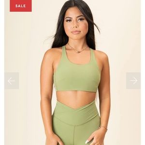 Paragon Wrap cross back bra